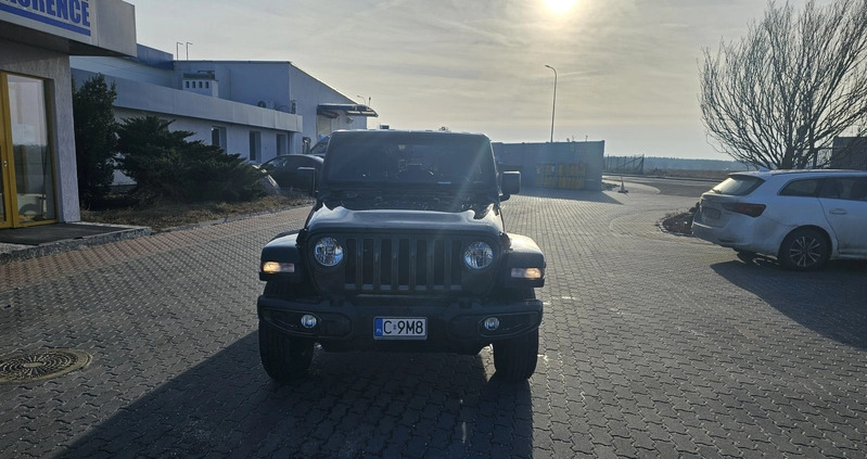 Jeep Wrangler cena 145000 przebieg: 33000, rok produkcji 2021 z Grudziądz małe 137